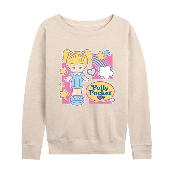 Polly Pocket - Polly Pocket Grid - Women's French Terry Long Sleeve Shirt
