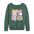 thumbnail image 1 of Polly Pocket - Polly Pocket Grid - Women's French Terry Long Sleeve Shirt, 1 of 5