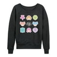 thumbnail image 1 of Polly Pocket - Polly Pocket Grid - Women's Lightweight French Terry Long Sleeve Shirt, 1 of 4