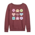 thumbnail image 1 of Polly Pocket - Polly Pocket Grid - Women's Lightweight French Terry Long Sleeve Shirt, 1 of 4