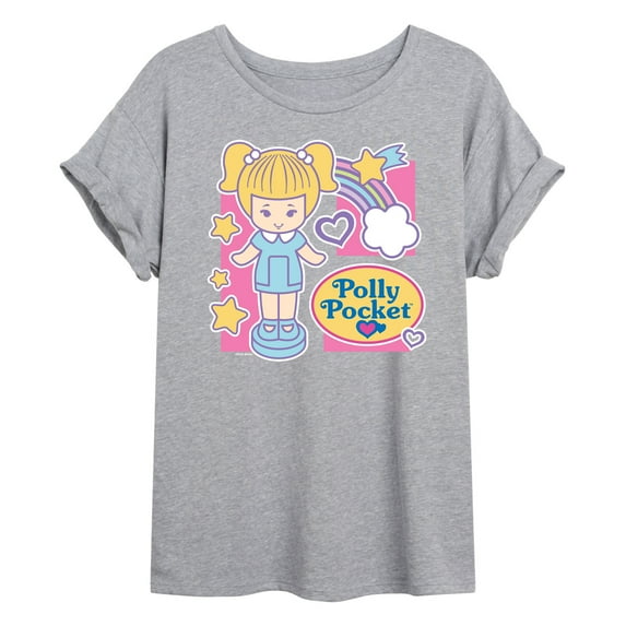 Polly Pocket - Polly Pocket Grid - Women's Oversized Graphic T-Shirt