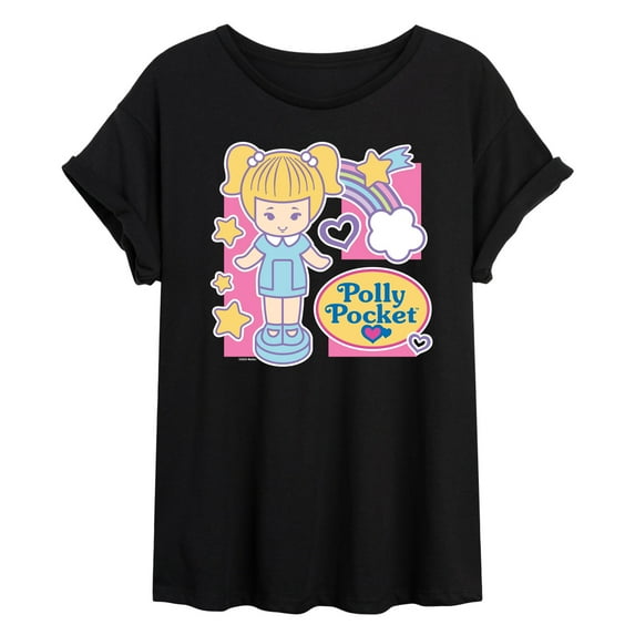 Polly Pocket - Polly Pocket Grid - Women's Oversized Graphic T-Shirt