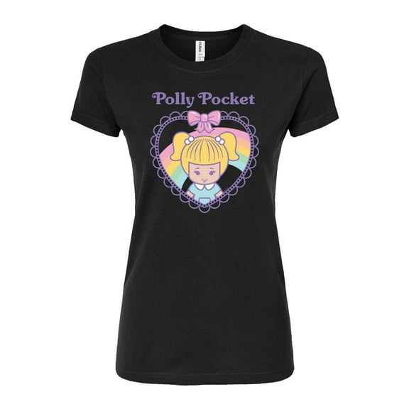 Polly Pocket - Polly Pocket Heart - Junior's Fitted Graphic T-Shirt