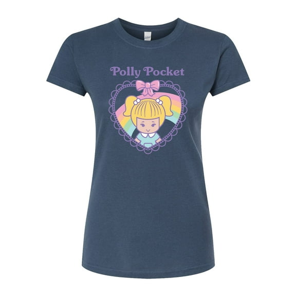 Polly Pocket - Polly Pocket Heart - Junior's Fitted Graphic T-Shirt