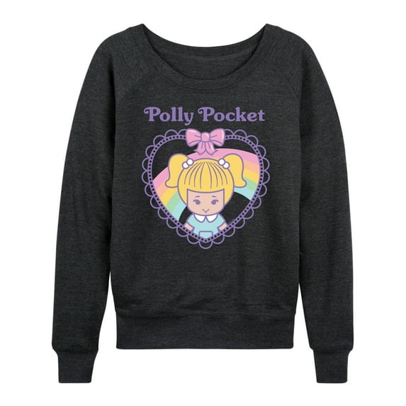 Polly Pocket - Polly Pocket Heart - Women's French Terry Long Sleeve Shirt