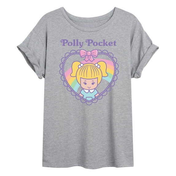 Polly Pocket - Polly Pocket Heart - Women's Oversized Graphic T-Shirt