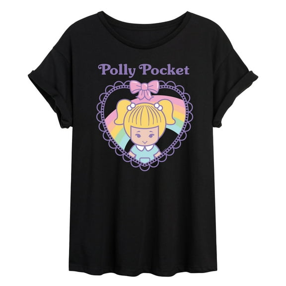 Polly Pocket - Polly Pocket Heart - Women's Oversized Graphic T-Shirt