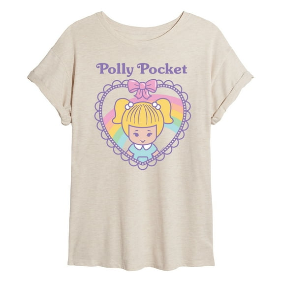 Polly Pocket - Polly Pocket Heart - Women's Oversized Graphic T-Shirt