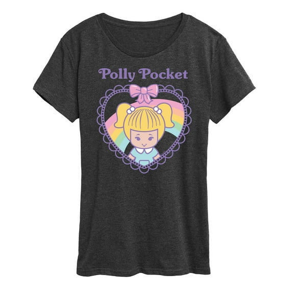 Polly Pocket - Polly Pocket Heart- Women's Short Sleeve Graphic Tee