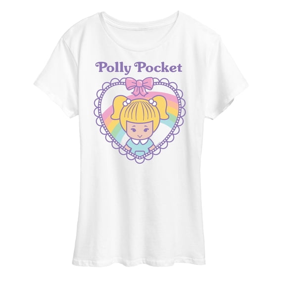Polly Pocket - Polly Pocket Heart- Women's Short Sleeve Graphic Tee
