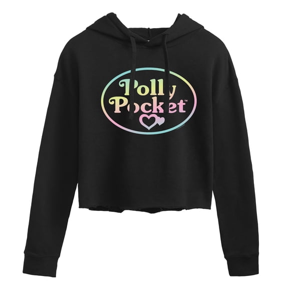 Polly Pocket - Polly Pocket Ombre Logo Cropped Graphic Hoodie