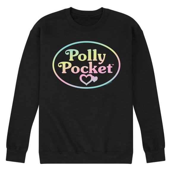 Polly Pocket - Polly Pocket Ombre Logo - Men's Crew Neck Fleece Pullover