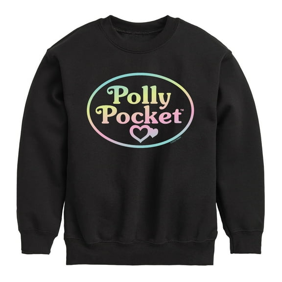Polly Pocket - Polly Pocket Ombre Logo - Toddler And Youth Crewneck Fleece Sweatshirt