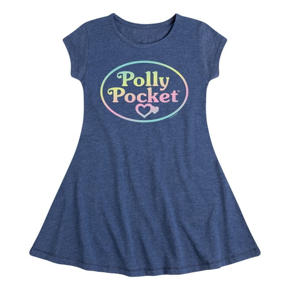 Polly Pocket - Polly Pocket Ombre Logo - Toddler And Youth Girls Fit And Flare Dress