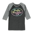 thumbnail image 1 of Polly Pocket - Polly Pocket Ombre Logo - Toddler And Youth Raglan Graphic T-Shirt, 1 of 3