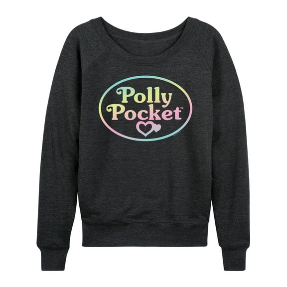 Polly Pocket - Polly Pocket Ombre Logo - Women's Lightweight French Terry Long Sleeve Shirt