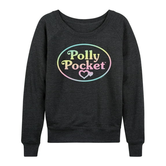 Polly Pocket - Polly Pocket Ombre Logo - Women's Lightweight French Terry Long Sleeve Shirt