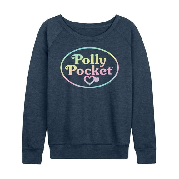 Polly Pocket - Polly Pocket Ombre Logo - Women's Lightweight French Terry Long Sleeve Shirt