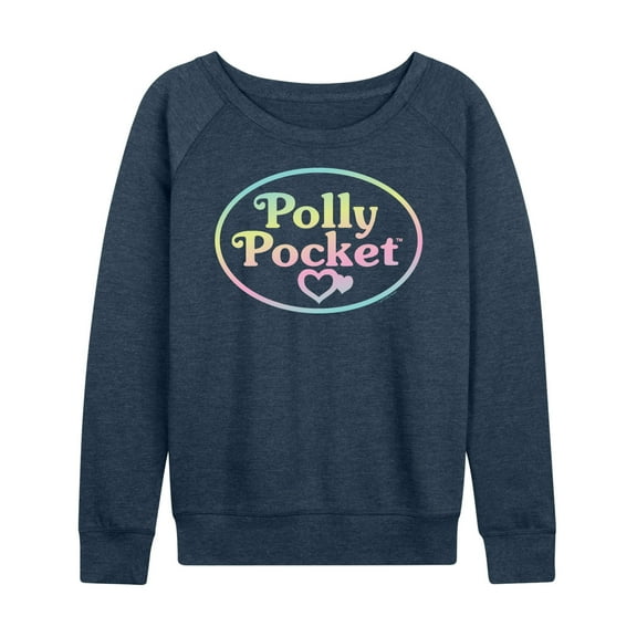 Polly Pocket - Polly Pocket Ombre Logo - Women's Lightweight French Terry Long Sleeve Shirt