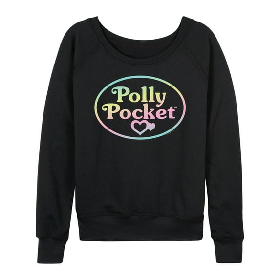 Polly Pocket - Polly Pocket Ombre Logo - Women's Lightweight French Terry Long Sleeve Shirt