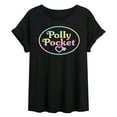 thumbnail image 1 of Polly Pocket - Polly Pocket Ombre Logo - Women's Oversized Graphic T-Shirt, 1 of 5