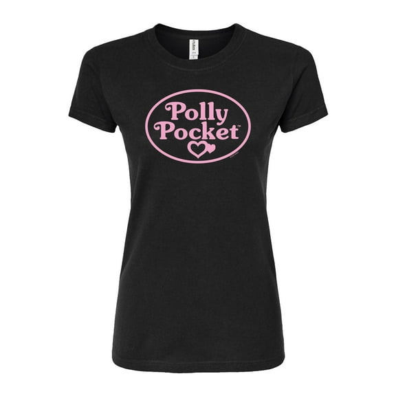 Polly Pocket - Polly Pocket Pink Logo - Junior's Fitted Graphic T-Shirt