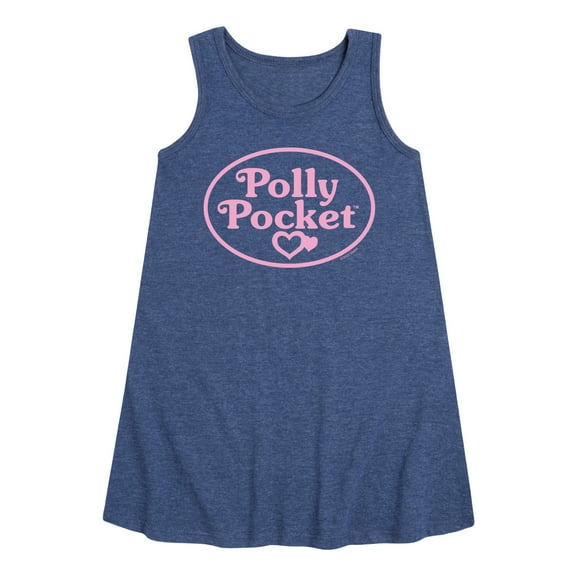 Polly Pocket - Polly Pocket Pink Logo - Toddler And Girls A-line Dress