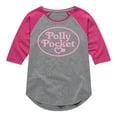 thumbnail image 1 of Polly Pocket - Polly Pocket Pink Logo - Toddler And Youth Girls Raglan Graphic T-Shirt, 1 of 4