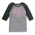 thumbnail image 1 of Polly Pocket - Polly Pocket Pink Logo - Toddler And Youth Raglan Graphic T-Shirt, 1 of 3