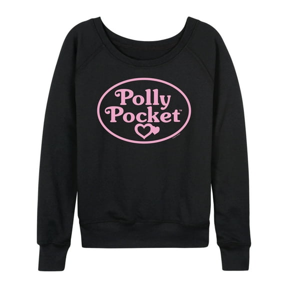 Polly Pocket - Polly Pocket Pink Logo - Women's Lightweight French Terry Long Sleeve Shirt