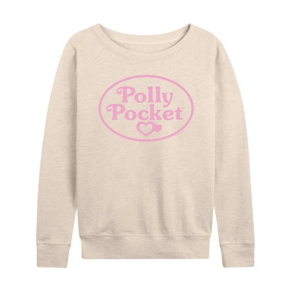 Polly Pocket - Polly Pocket Pink Logo - Women's Lightweight French Terry Long Sleeve Shirt