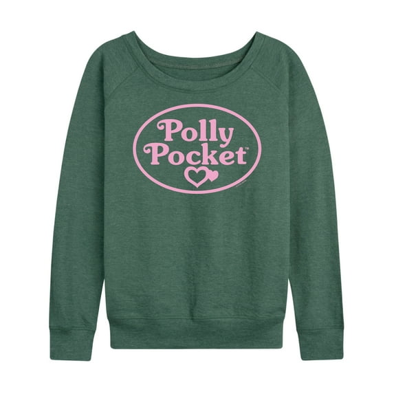 Polly Pocket - Polly Pocket Pink Logo - Women's Lightweight French Terry Long Sleeve Shirt