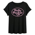 thumbnail image 1 of Polly Pocket - Polly Pocket Pink Logo - Women's Oversized Graphic T-Shirt, 1 of 5