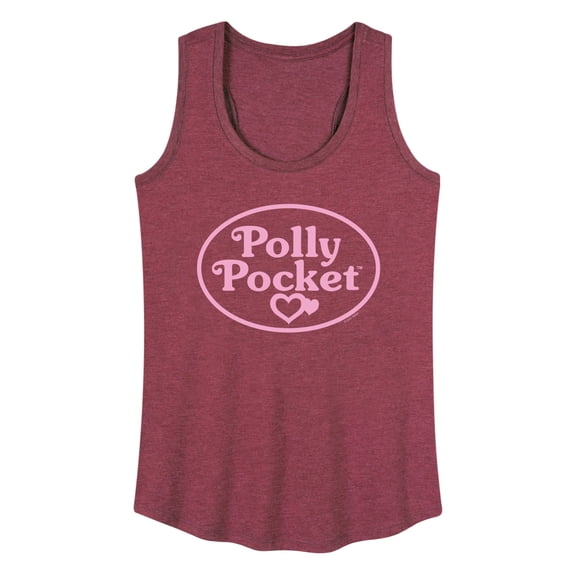 Polly Pocket - Polly Pocket Pink Logo - Women's Racerback Tank Top