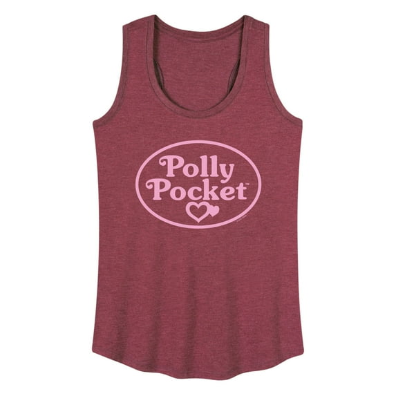 Polly Pocket - Polly Pocket Pink Logo - Women's Racerback Tank Top