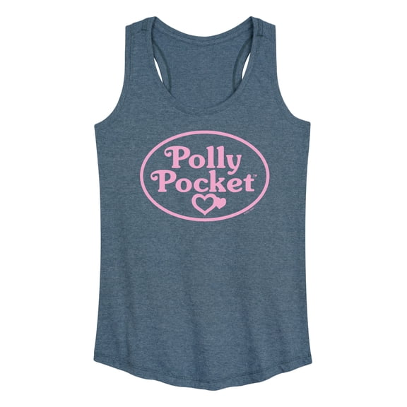 Polly Pocket - Polly Pocket Pink Logo - Women's Racerback Tank Top