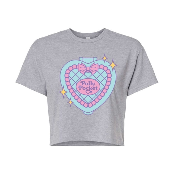 Polly Pocket - Polly Pocket Quilted Heart Case - Junior's - Women's Cropped T-shirt