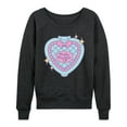 thumbnail image 1 of Polly Pocket - Polly Pocket Quilted Heart Case - Women's French Terry Long Sleeve Shirt, 1 of 5