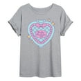 thumbnail image 1 of Polly Pocket - Polly Pocket Quilted Heart Case - Women's Oversized Graphic T-Shirt, 1 of 5