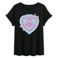 thumbnail image 1 of Polly Pocket - Polly Pocket Quilted Heart Case - Women's Oversized Graphic T-Shirt, 1 of 5