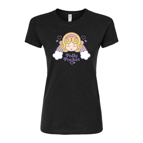 Polly Pocket - Polly Pocket Rainbow Hearts - Junior's Fitted Graphic T-Shirt