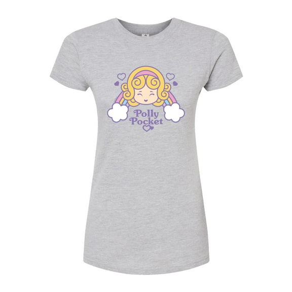 Polly Pocket - Polly Pocket Rainbow Hearts - Junior's Fitted Graphic T-Shirt