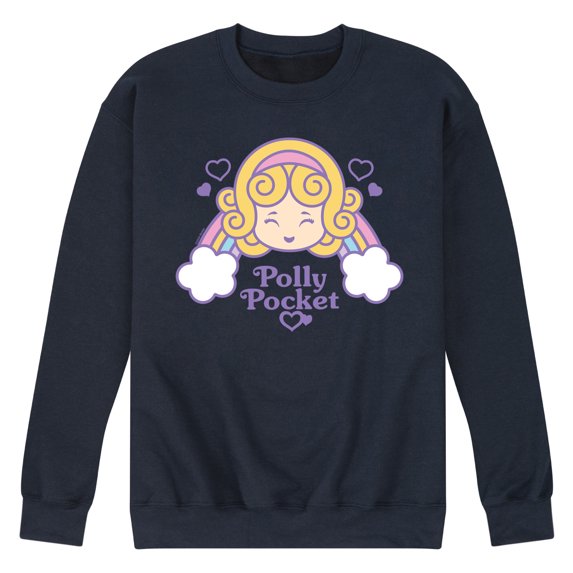 Polly Pocket - Polly Pocket Rainbow Hearts - Men's Crew Fleece Sweatshirt