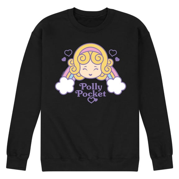 Polly Pocket - Polly Pocket Rainbow Hearts - Men's Crew Fleece Sweatshirt