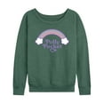 thumbnail image 1 of Polly Pocket - Polly Pocket Rainbow Logo - Women's French Terry Long Sleeve Shirt, 1 of 5