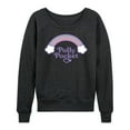thumbnail image 1 of Polly Pocket - Polly Pocket Rainbow Logo - Women's French Terry Long Sleeve Shirt, 1 of 5