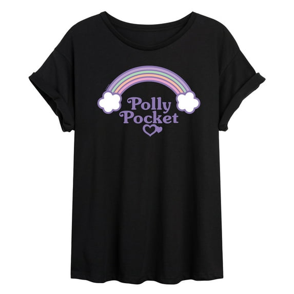 Polly Pocket - Polly Pocket Rainbow Logo - Women's Oversized Graphic T-Shirt