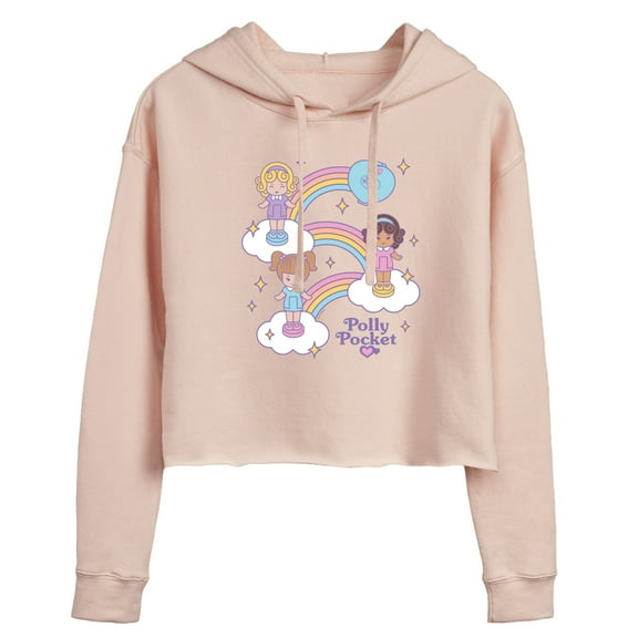 Polly Pocket - Polly Pocket Rainbows - Junior's Cropped Hoodie