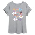 thumbnail image 1 of Polly Pocket - Polly Pocket Rainbows - Women's Oversized Graphic T-Shirt, 1 of 5