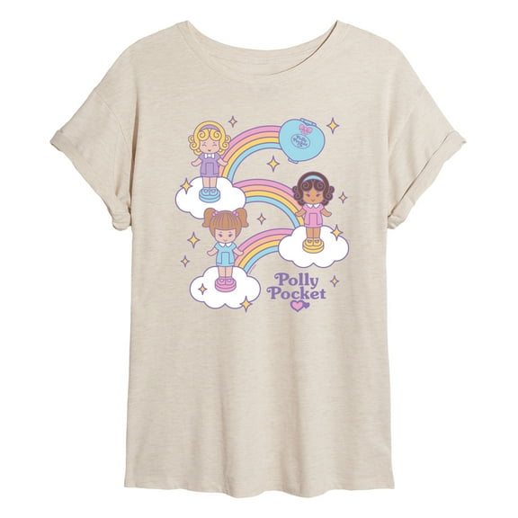 Polly Pocket - Polly Pocket Rainbows - Women's Oversized Graphic T-Shirt